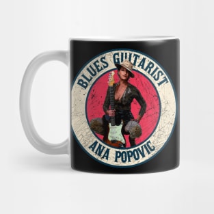 Retro Style Fan Art Design Ana Popovic // blues guitarist Mug